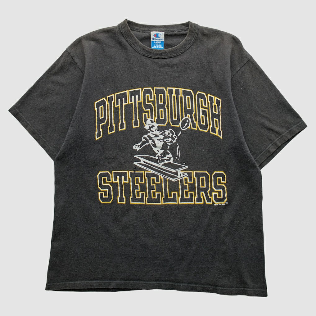 Pittsburgh Steelers Champion 1994 T-shirt - Black Vintage discount