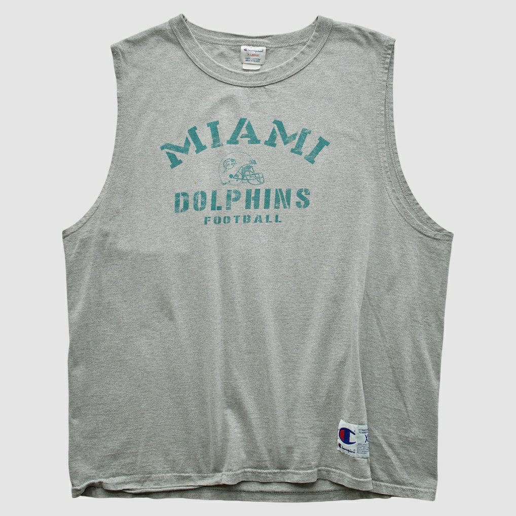 Miami Dolphins Champion 2000s Tank - Heather Gray Vintage for sale
