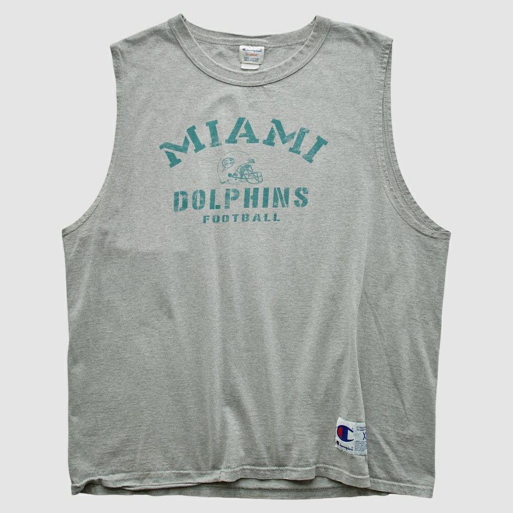 Miami Dolphins Champion 2000s Tank - Heather Gray Vintage for sale