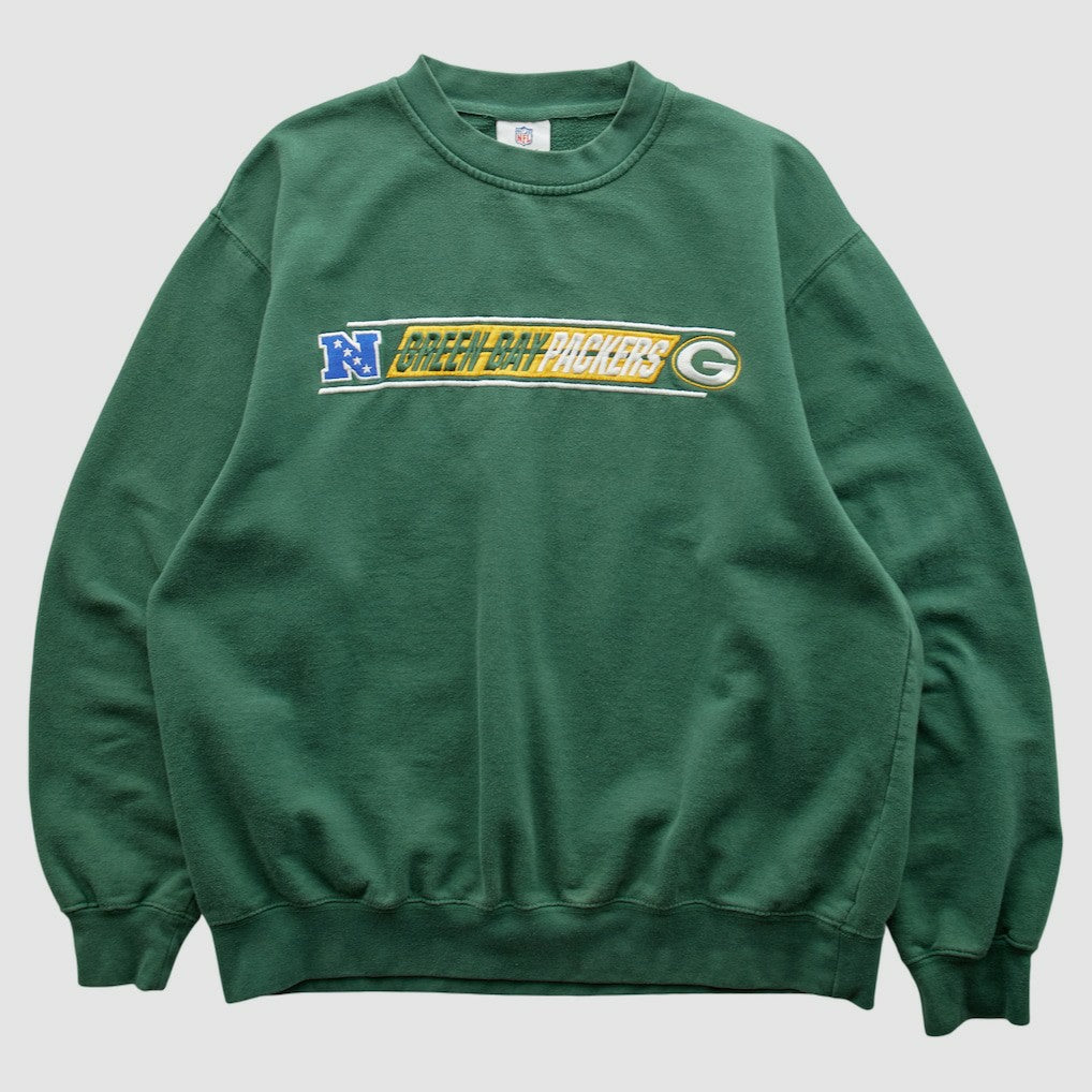 Green Bay Packers NFL 2000s Pullover Sweatshirt - Green Vintage cheap