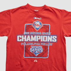 Philadelphia Phillies Delta 2009 T-shirt Red Vintage