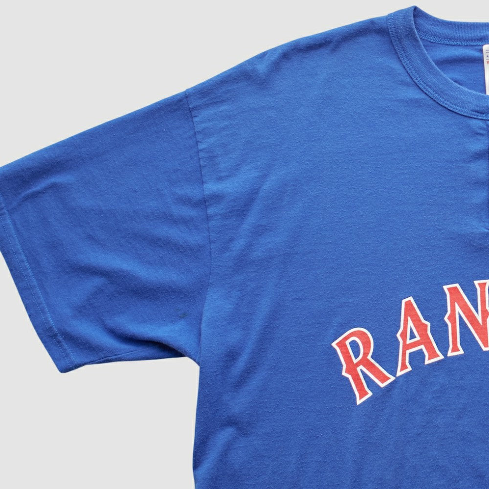 Texas Rangers Majestic 2000s T-shirt Blue Vintage
