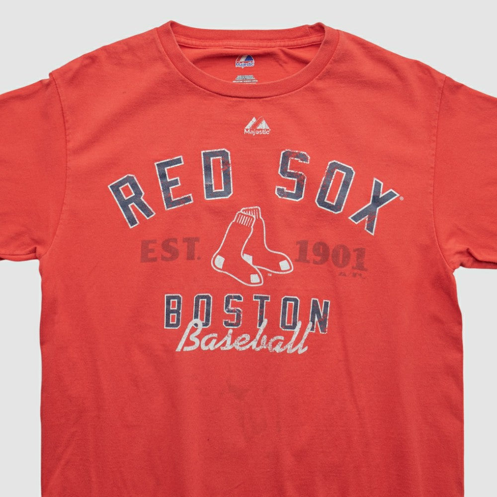 Boston Red Sox Majestic 2010s T-shirt Red Vintage