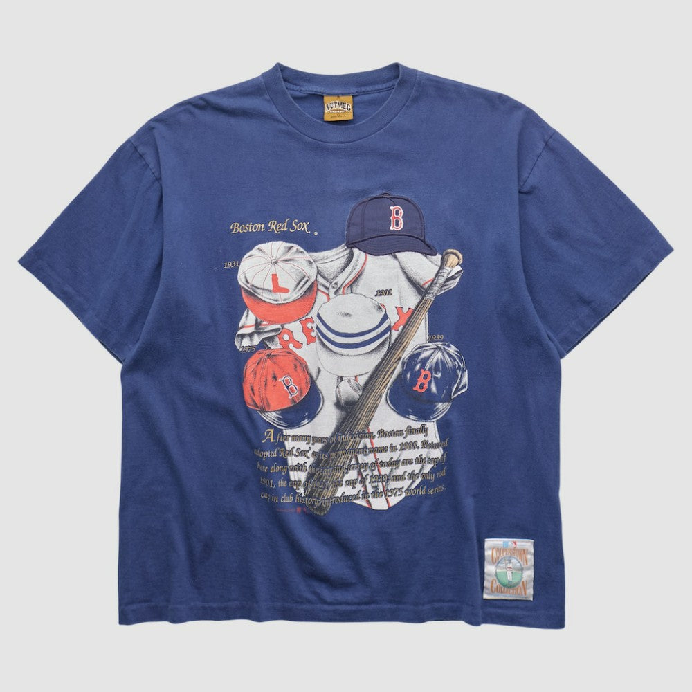Boston Red Sox Nutmeg Mills 90s T-shirt Navy Vintage