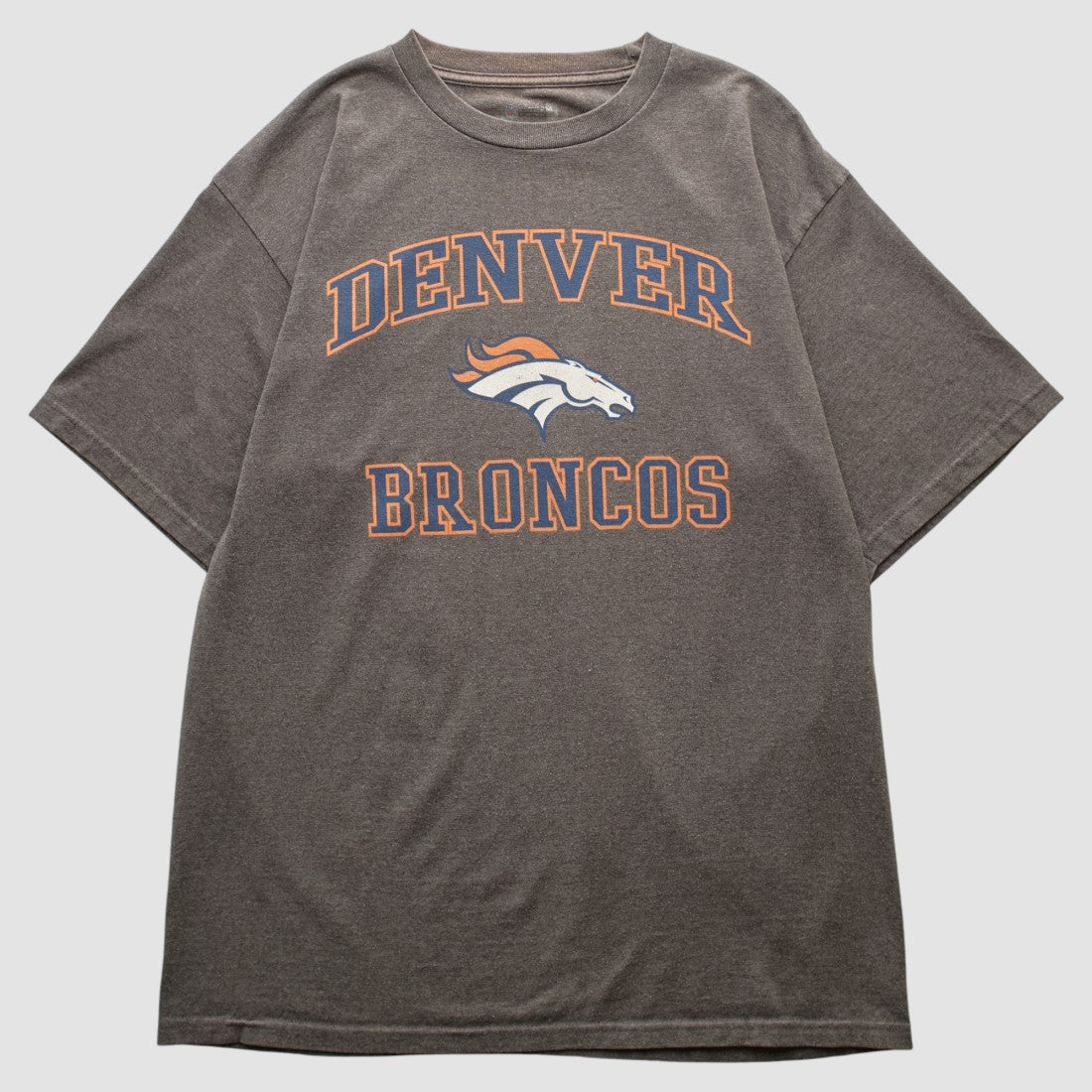 Denver Broncos NFL 2010s T-shirt - Dark Heather Gray Vintage on sale
