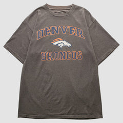 Denver Broncos NFL 2010s T-shirt - Dark Heather Gray Vintage on sale