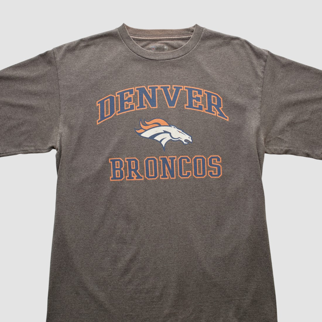 Denver Broncos NFL 2010s T-shirt - Dark Heather Gray Vintage on sale