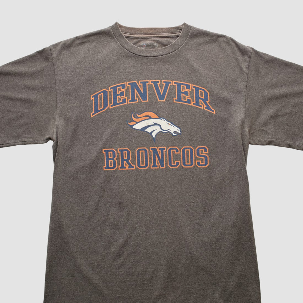 Denver Broncos NFL 2010s T-shirt - Dark Heather Gray Vintage on sale
