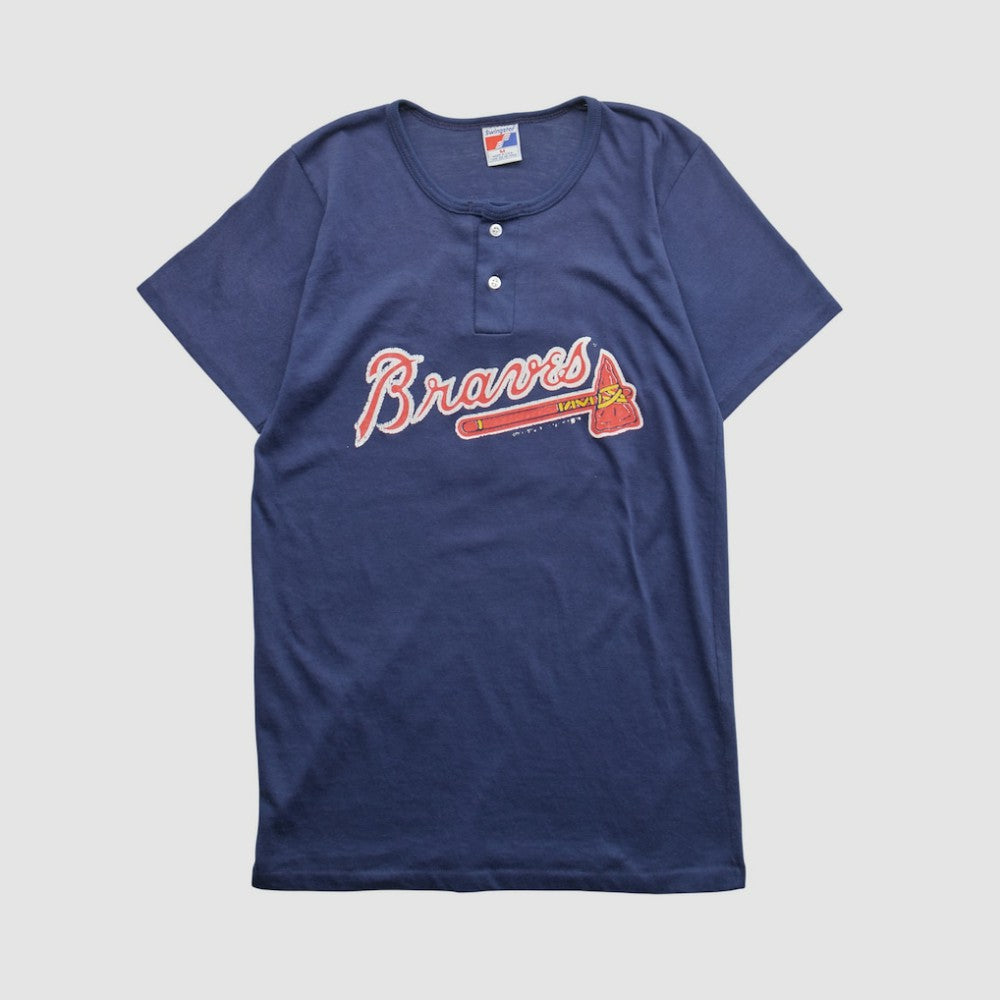 Atlanta Braves Swingster 90s T-shirt Navy Vintage