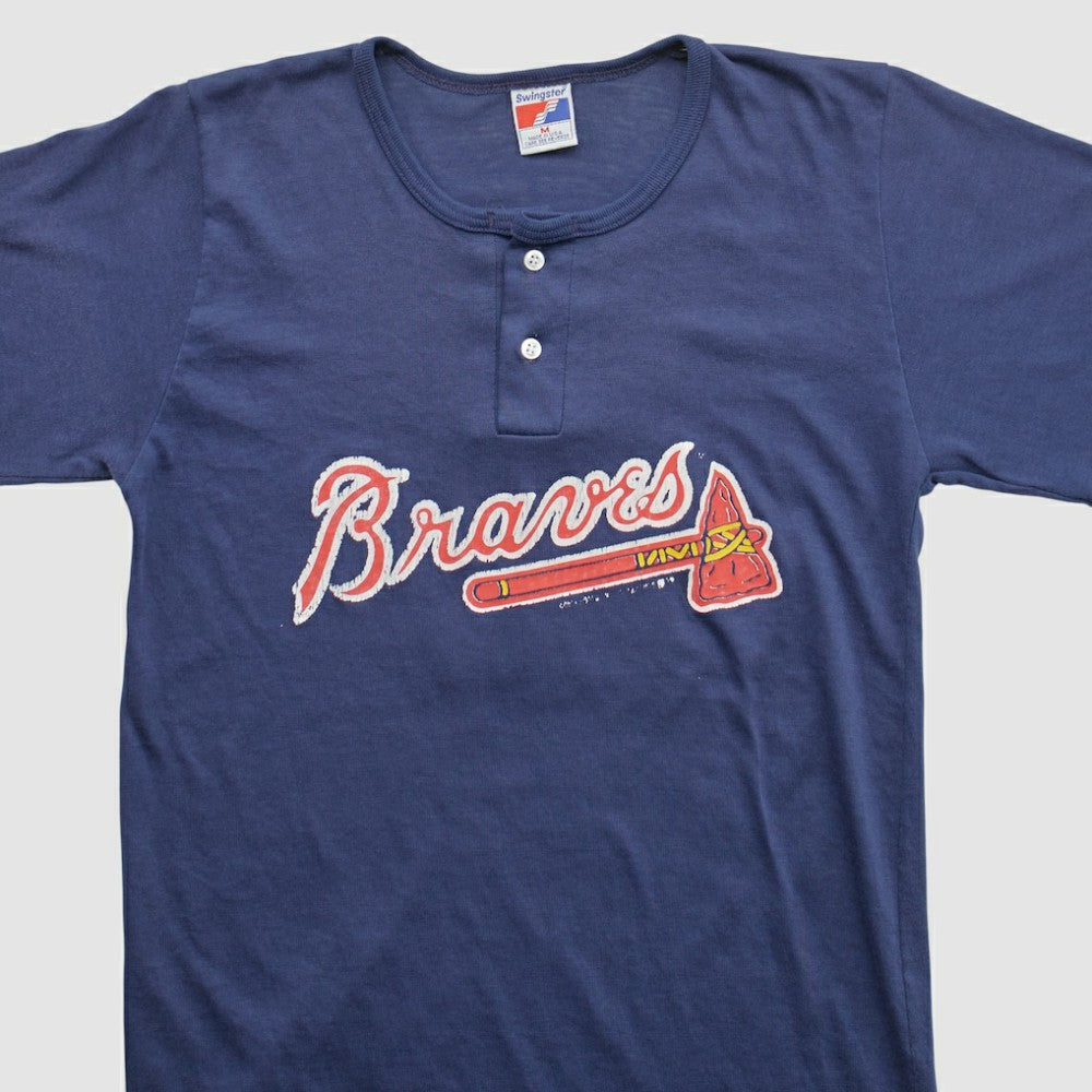 Atlanta Braves Swingster 90s T-shirt Navy Vintage