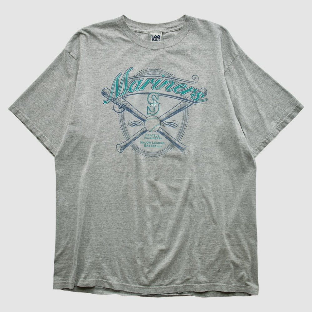 Seattle Mariners Lee Apparel 2001 T-shirt Heather Gray Vintage