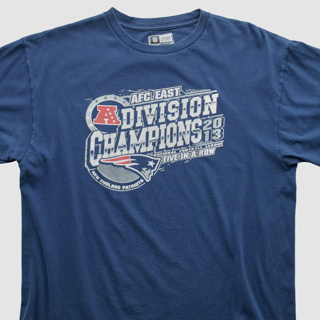 New England Patriots NFL 2013 T-shirt - Navy Vintage sale
