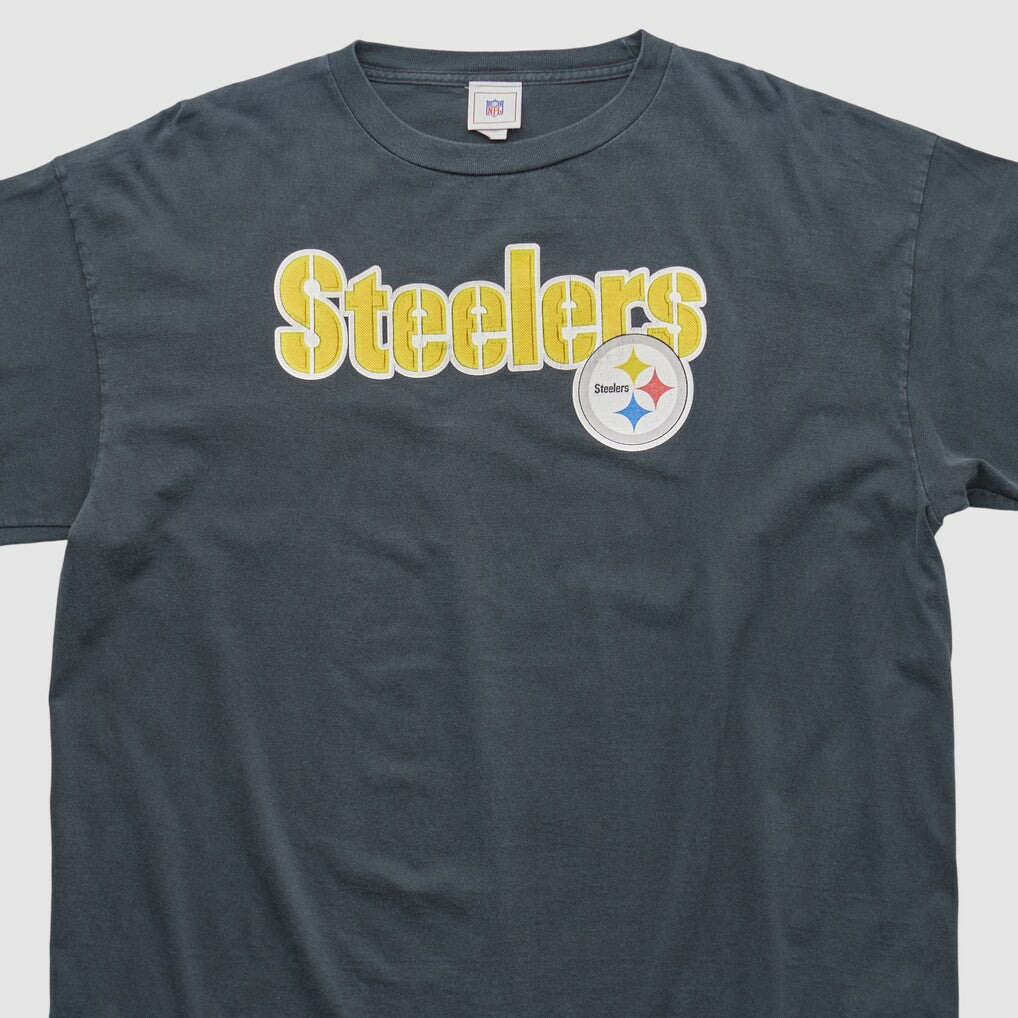 Pittsburgh Steelers NFL 2000s Long Sleeve T-shirt - Charcoal Vintage for sale
