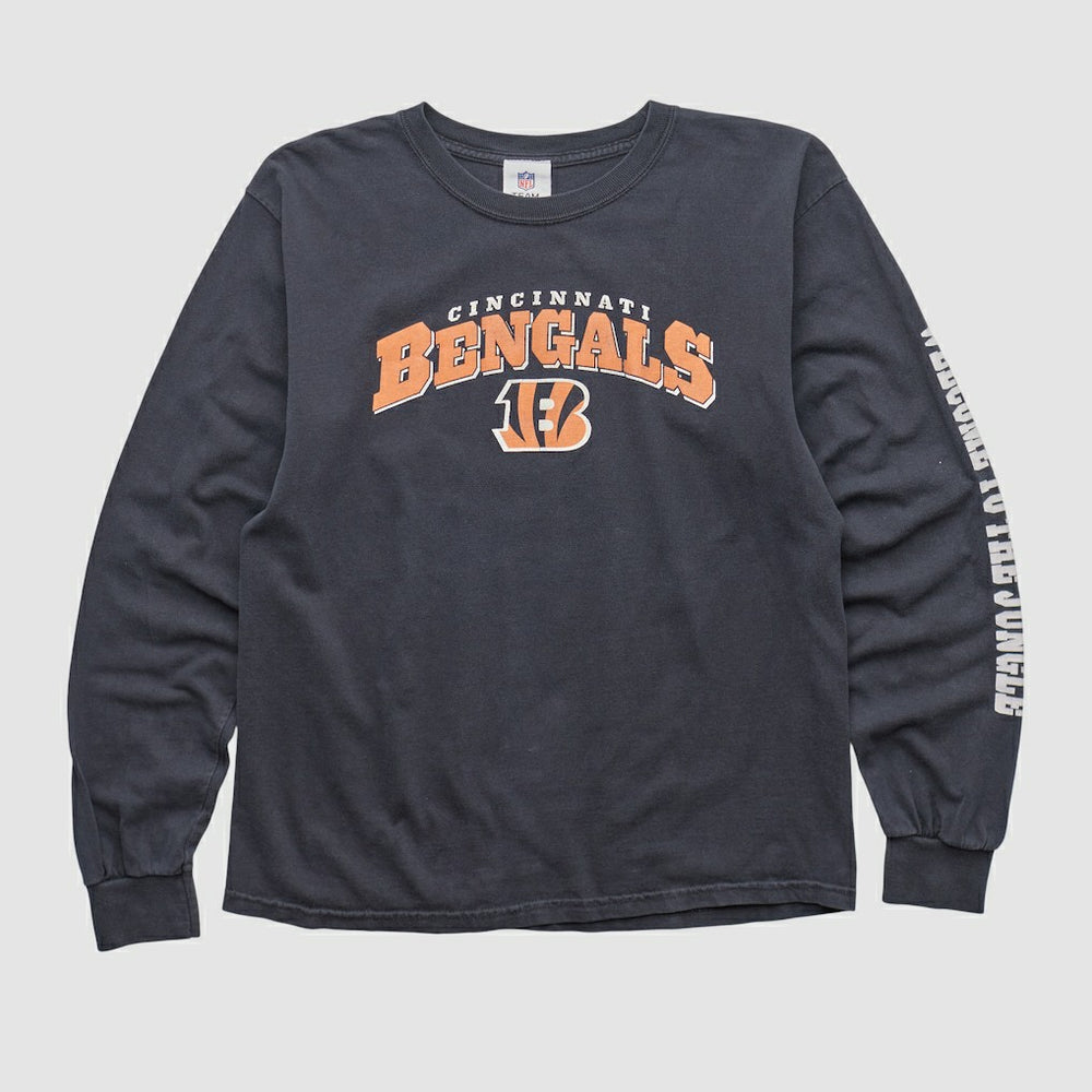 Cincinnati Bengals NFL 2010s Long Sleeve T-shirt - Charcoal Vintage sale