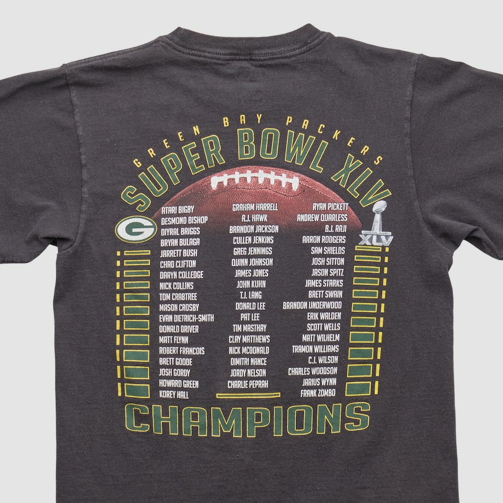 Green Bay Packers Reebok 2011 T-shirt - Black Vintage cheap