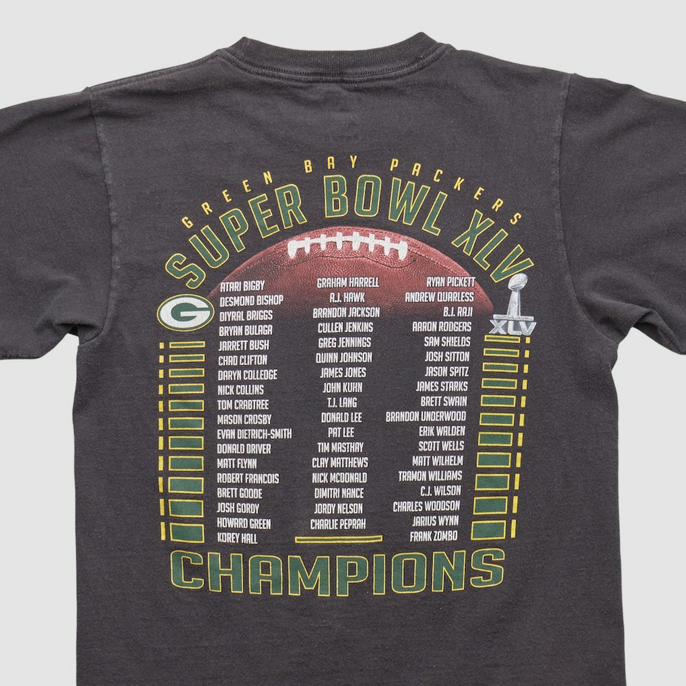 Green Bay Packers Reebok 2011 T-shirt - Black Vintage cheap