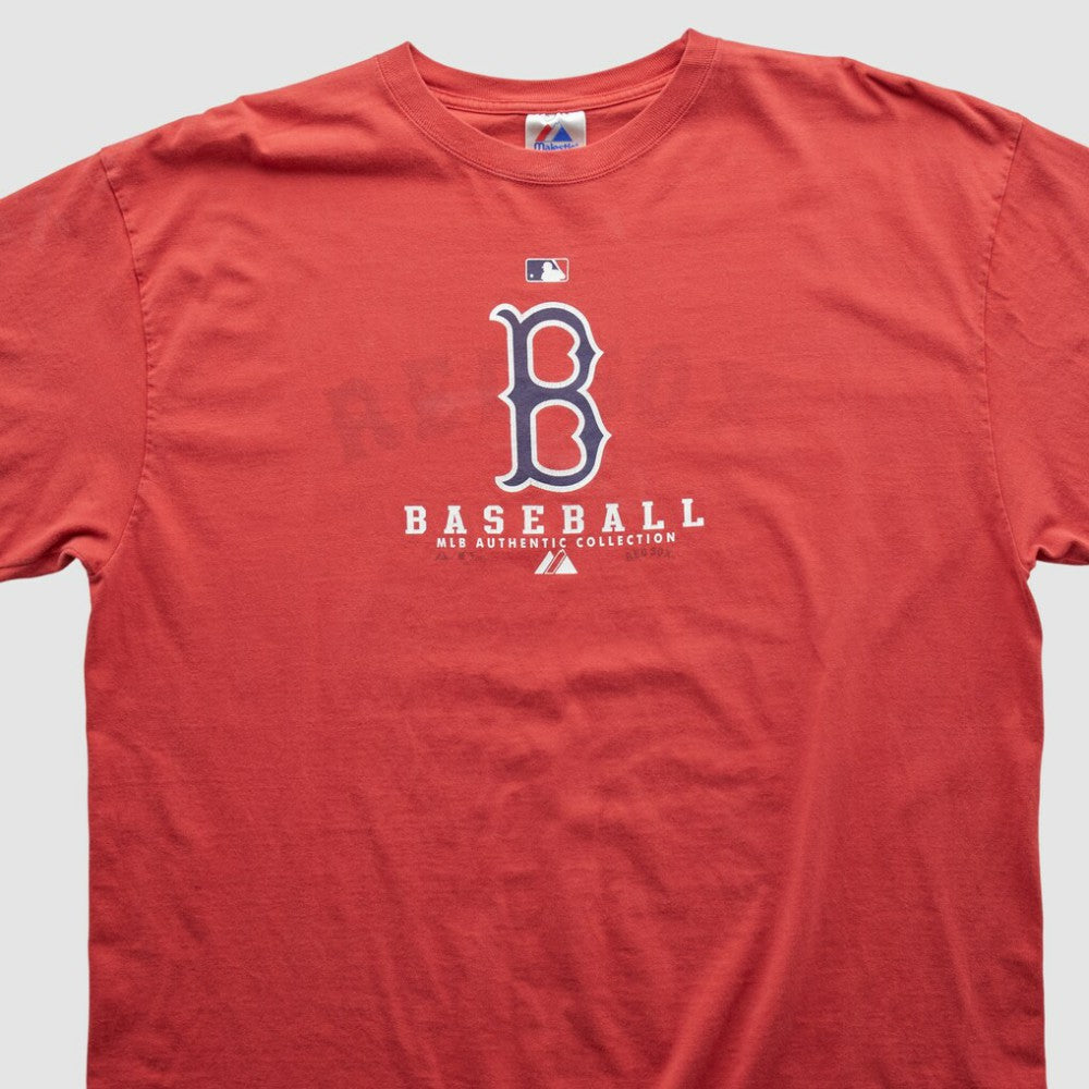 Boston Red Sox Majestic 2000s T-shirt Red Vintage