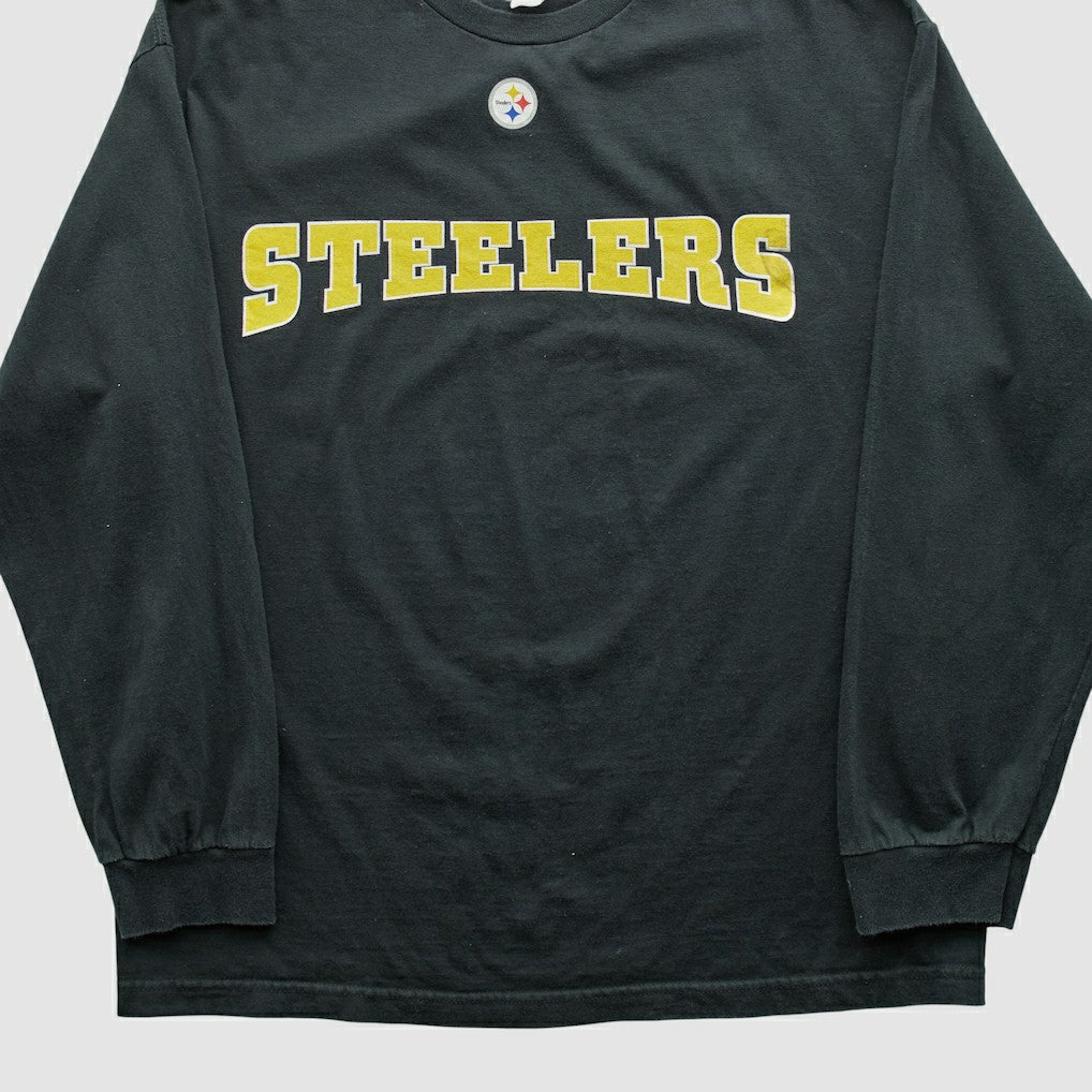 Pittsburgh Steelers NFL 2000s Long Sleeve T-shirt - Black Vintage on sale