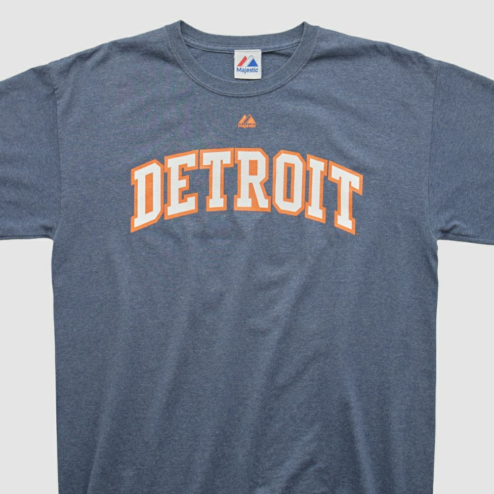 Detroit Tigers Majestic 2010s T-shirt Blue Vintage