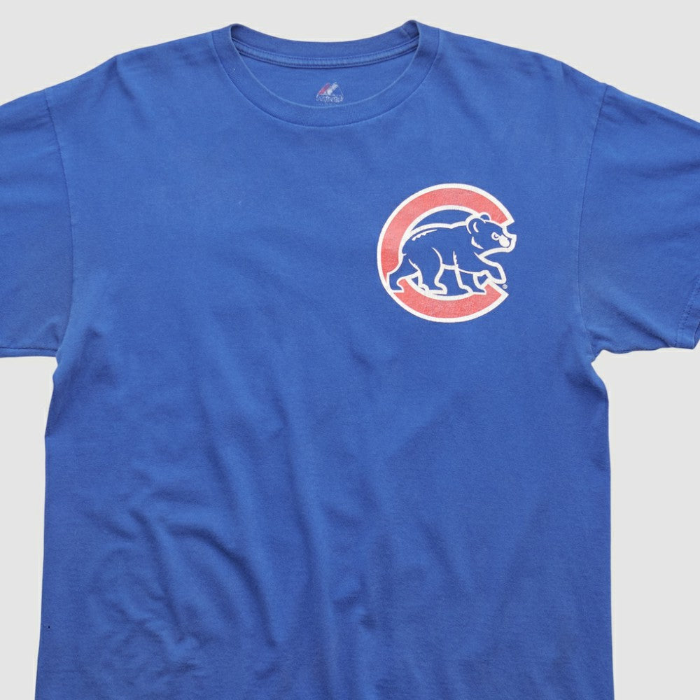 Chicago Cubs Majestic 2010s T-shirt Blue Vintage