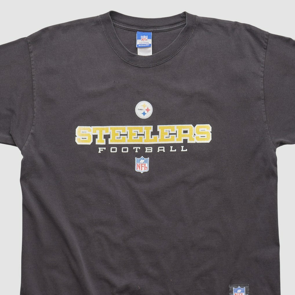 Pittsburgh Steelers Reebok 2000s T-shirt - Black Vintage for sale