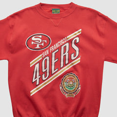 San Francisco 49ers Home Team Advantage 90s Pullover Sweatshirt - Red Vintage discount