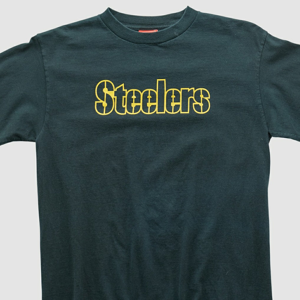 Pittsburgh Steelers NFL 2000s Long Sleeve T-shirt - Black Vintage on sale