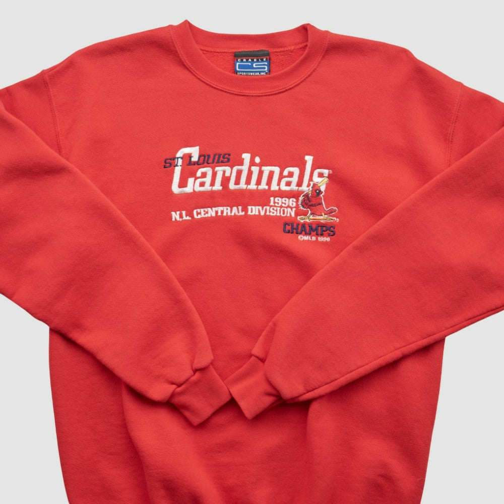 St. Louis Cardinals CS Sportswear 1996 Pullover Sweatshirt Red Vintage