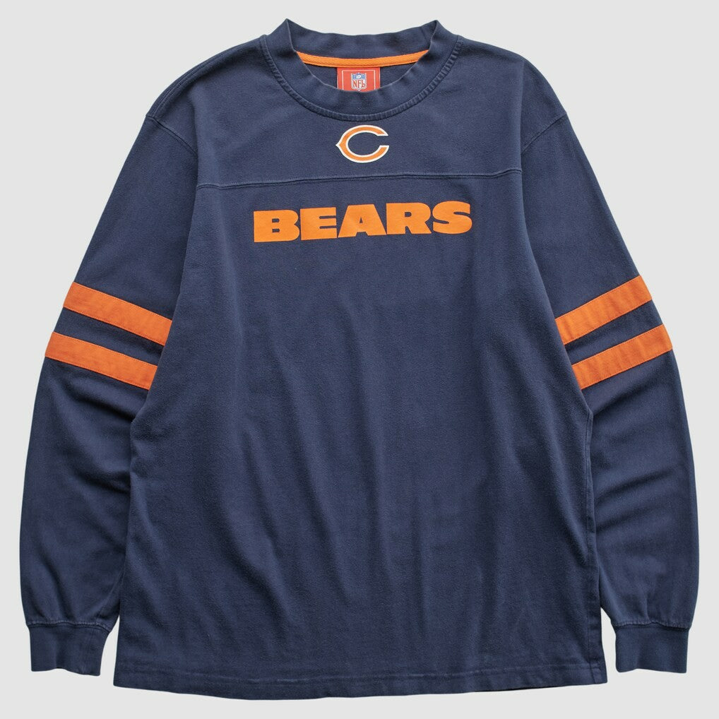 Chicago Bears NFL 2000s Long Sleeve T-shirt - Navy Vintage discount