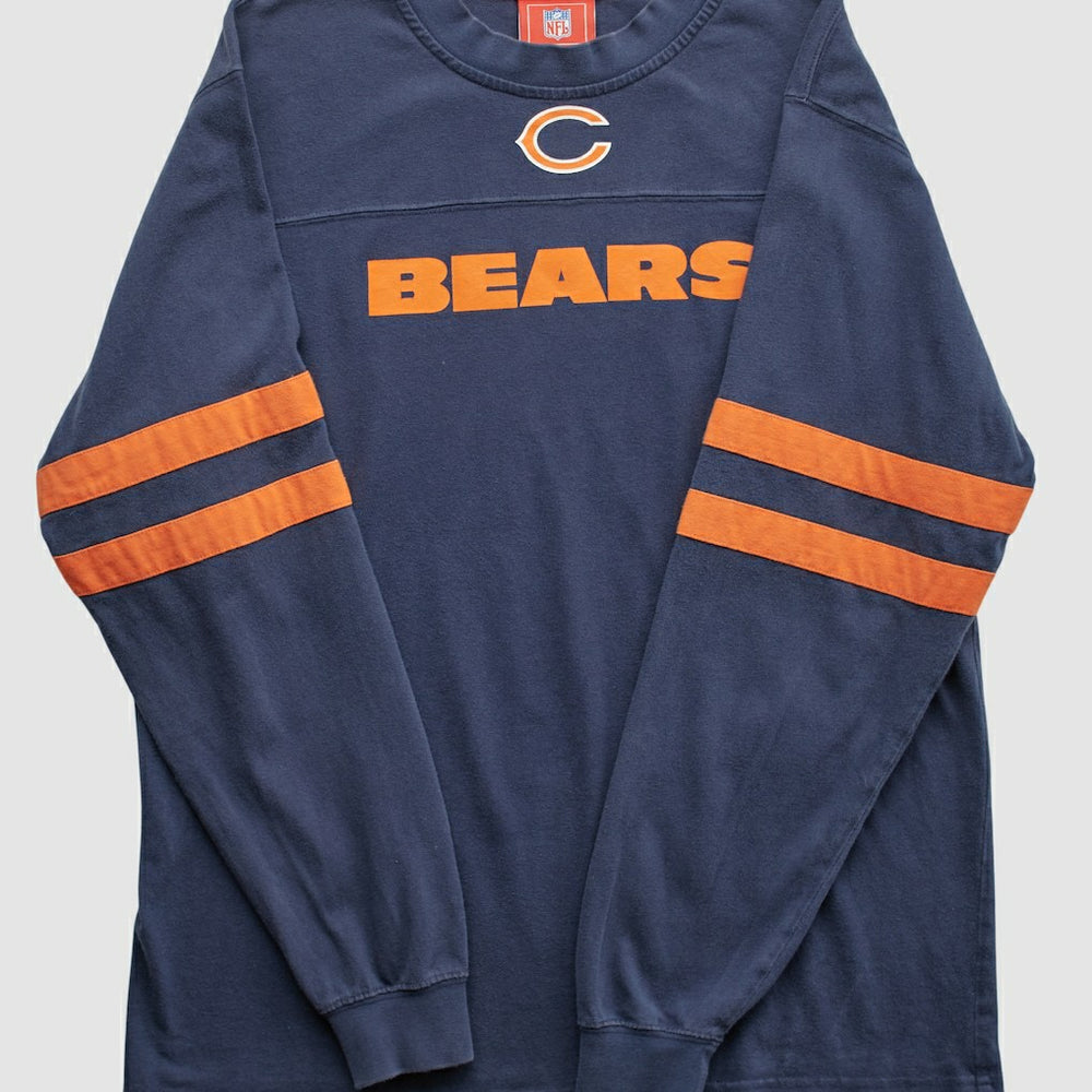 Chicago Bears NFL 2000s Long Sleeve T-shirt - Navy Vintage discount
