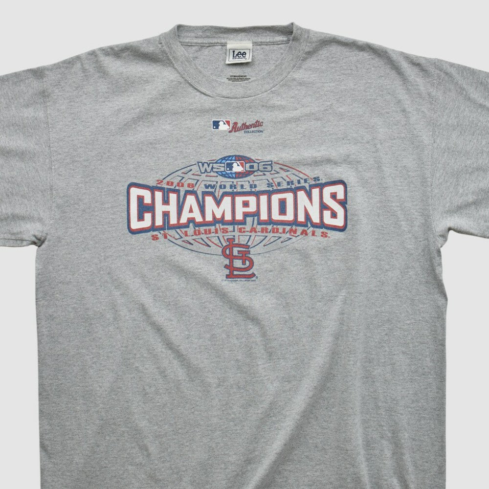 St. Louis Cardinals Lee Apparel 2006 T-shirt Heather Gray Vintage