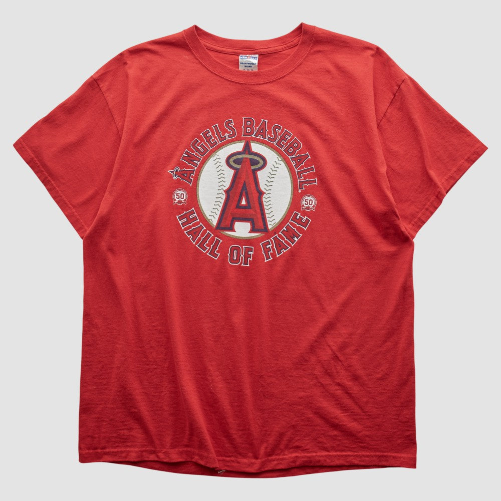 Los Angeles Angels Jerzees 2011 T-shirt Red Vintage