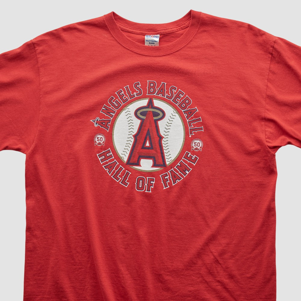 Los Angeles Angels Jerzees 2011 T-shirt Red Vintage