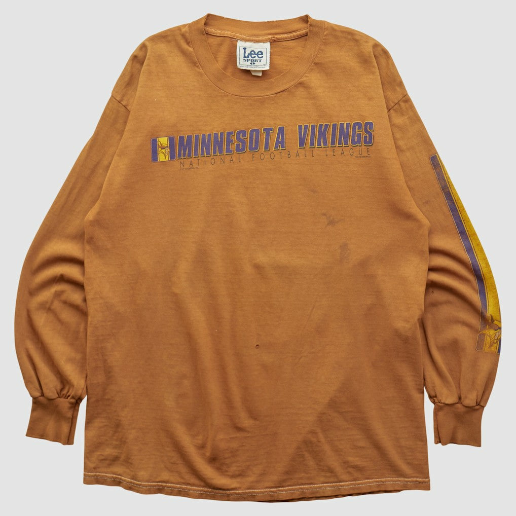 Minnesota Vikings Lee Apparel 2000s Long Sleeve T-shirt - Brown Vintage cheap