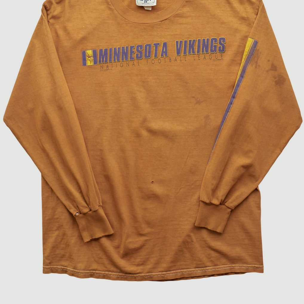 Minnesota Vikings Lee Apparel 2000s Long Sleeve T-shirt - Brown Vintage cheap