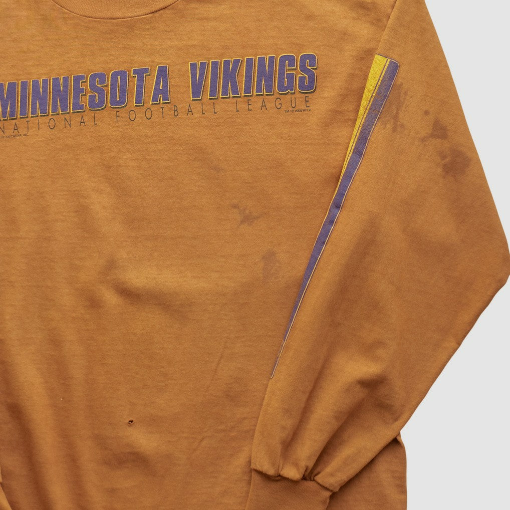 Minnesota Vikings Lee Apparel 2000s Long Sleeve T-shirt - Brown Vintage cheap