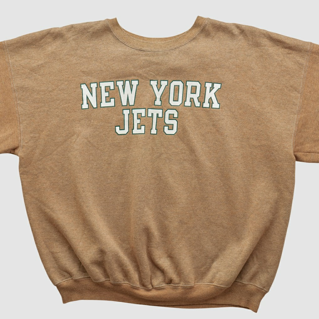 New York Jets Champion 2000s Pullover Sweatshirt - Tan Vintage cheap