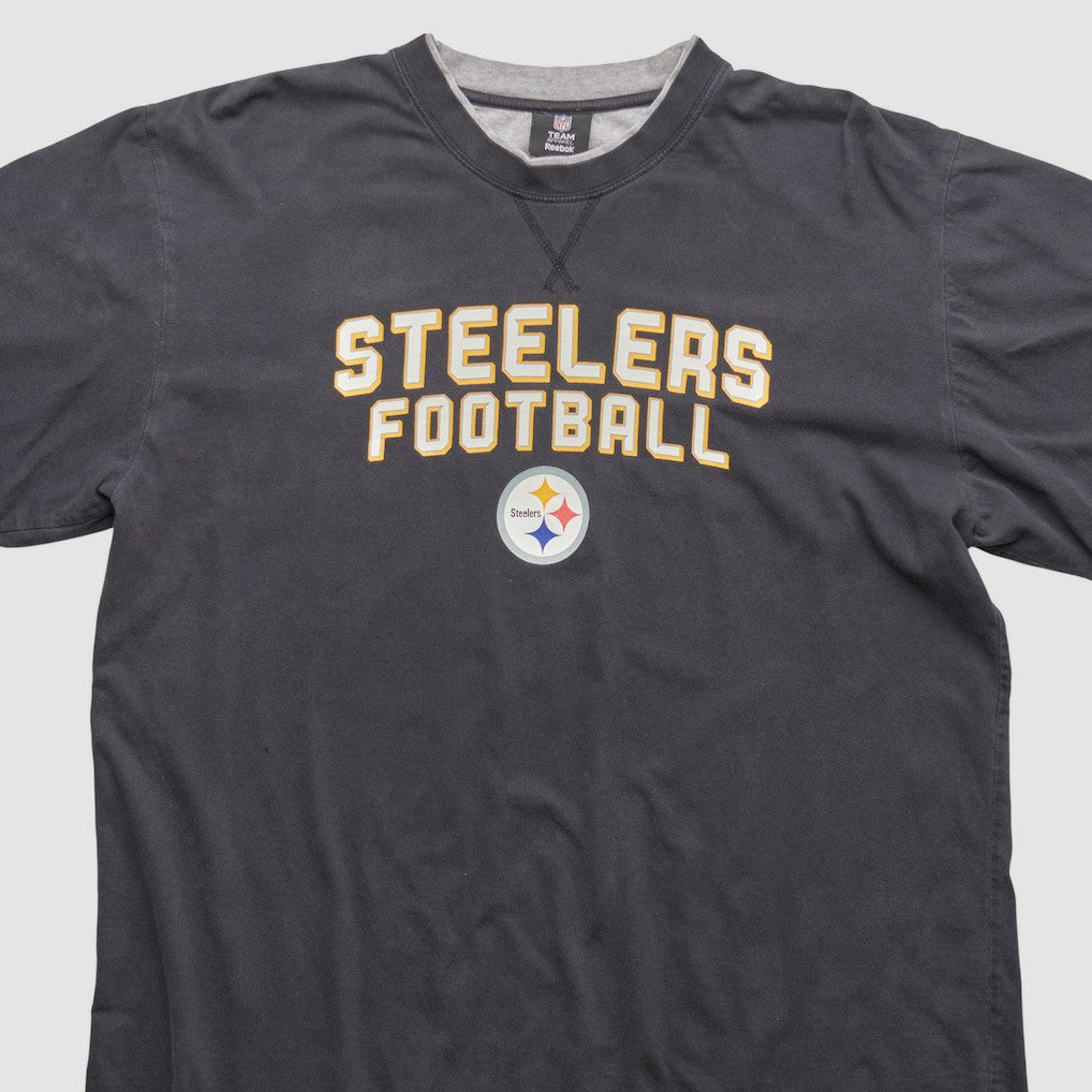 Pittsburgh Steelers Reebok 2010s Long Sleeve T-shirt - Black Vintage online