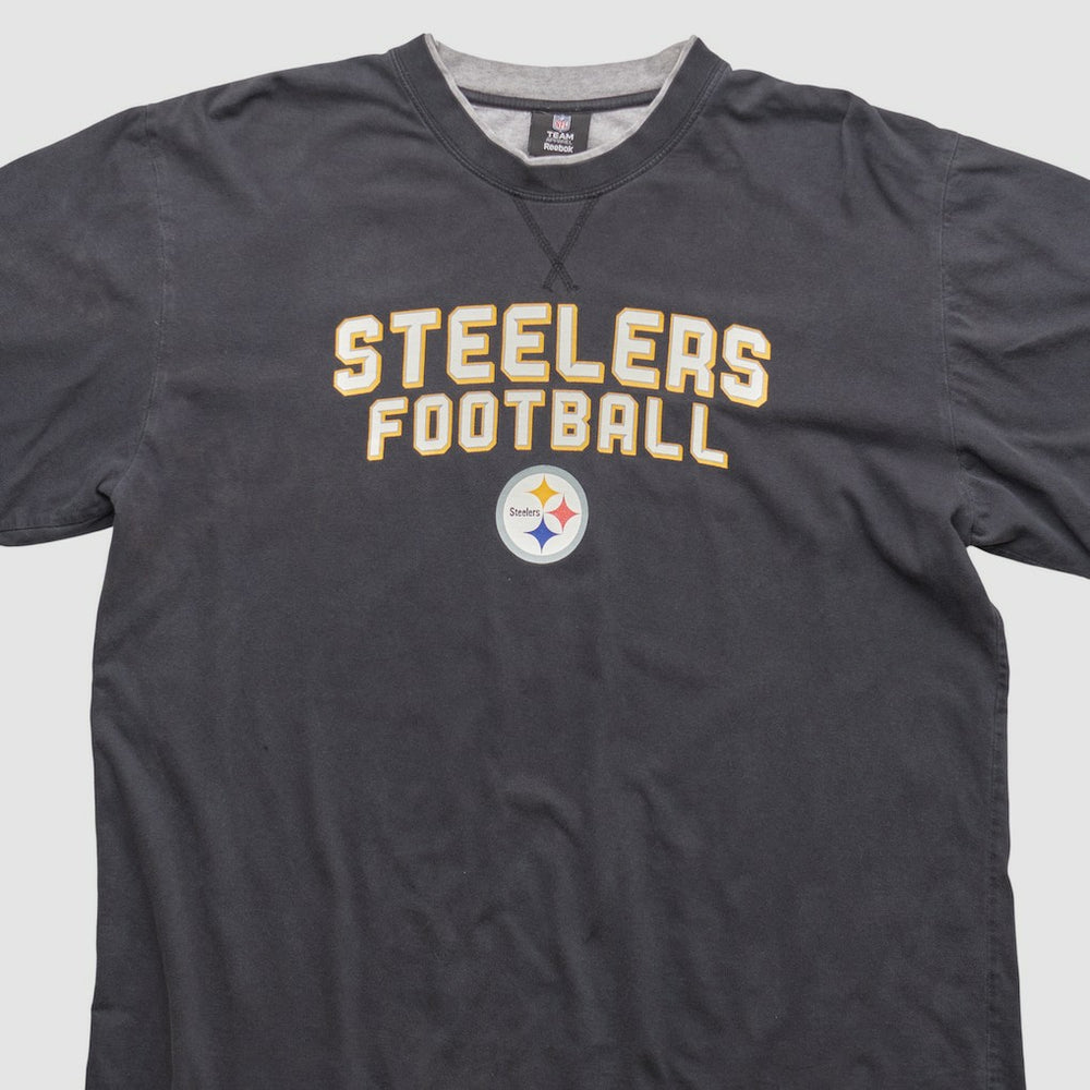 Pittsburgh Steelers Reebok 2010s Long Sleeve T-shirt - Black Vintage online