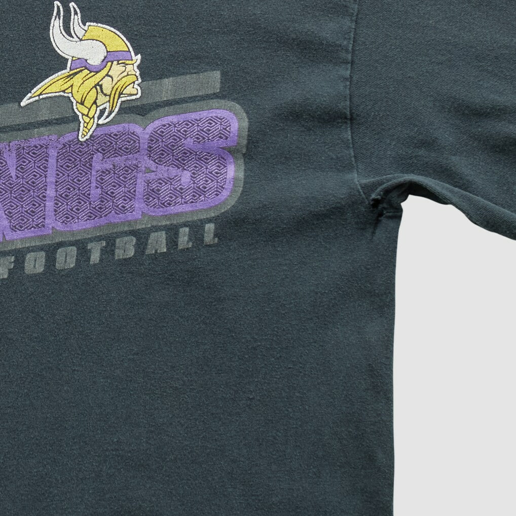 Minnesota Vikings NFL 2010s Long Sleeve T-shirt - Charcoal Vintage sale
