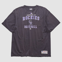 Colorado Rockies Majestic 2000s T-shirt Charcoal