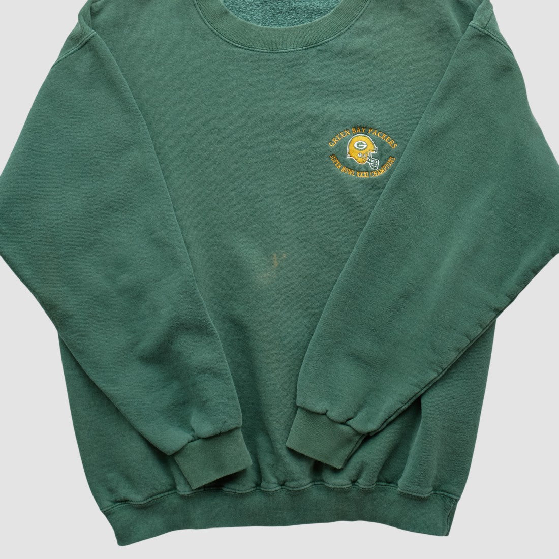 Green Bay Packers 1997 Sweatshirt - Green Vintage cheap