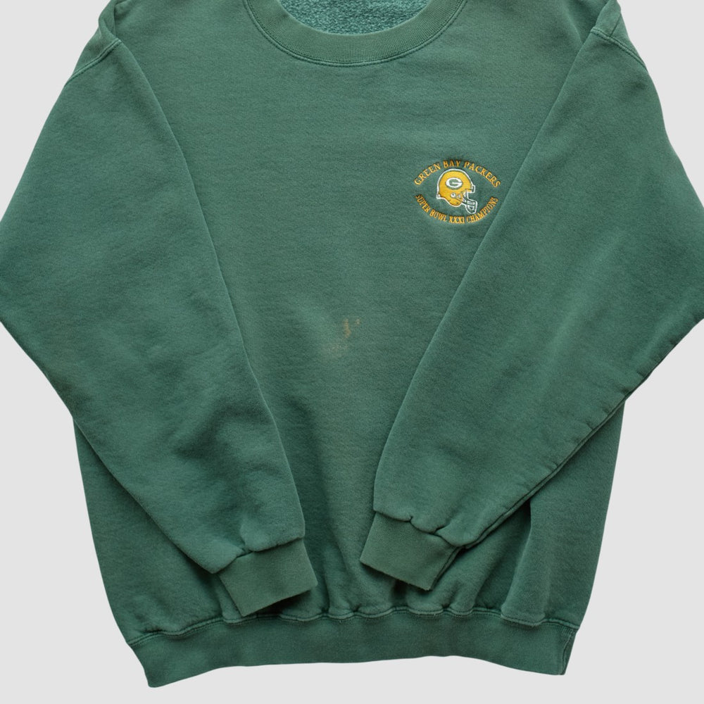 Green Bay Packers 1997 Sweatshirt - Green Vintage cheap
