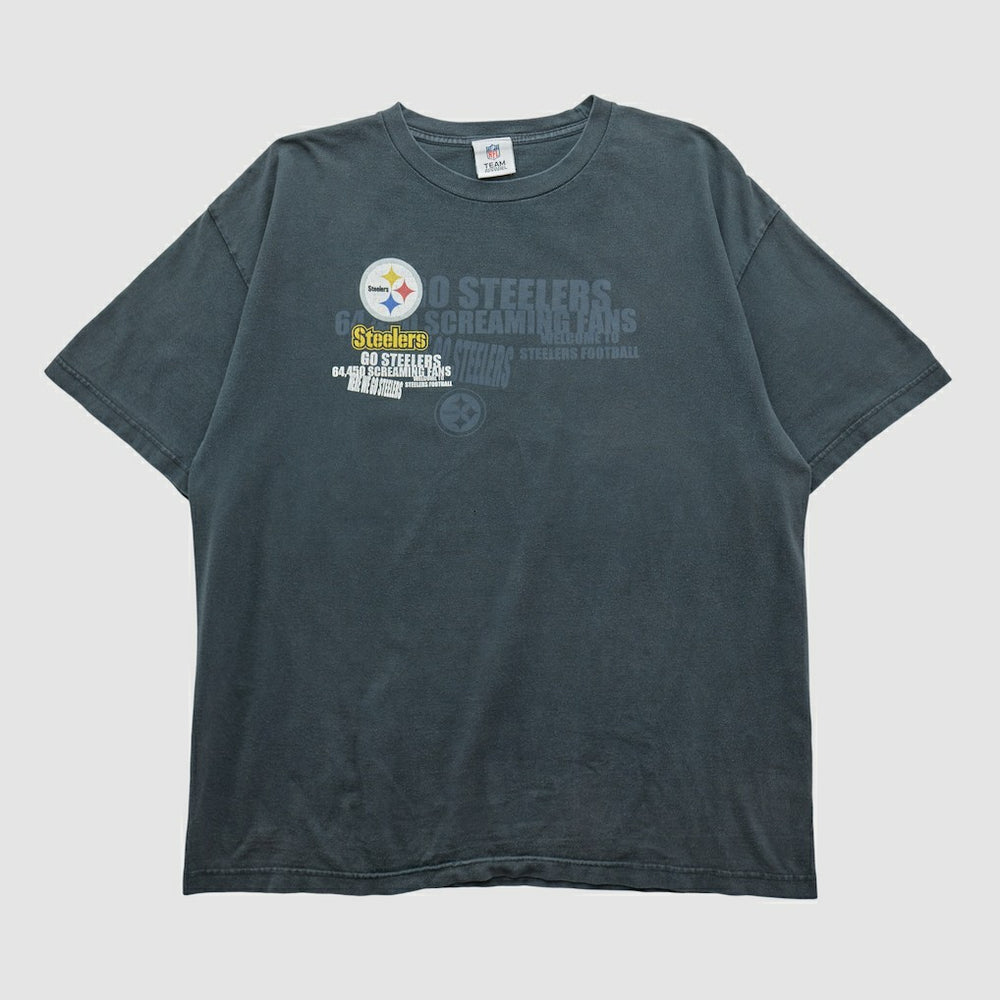 Pittsburgh Steelers NFL 2010s T-shirt - Charcoal Vintage on sale