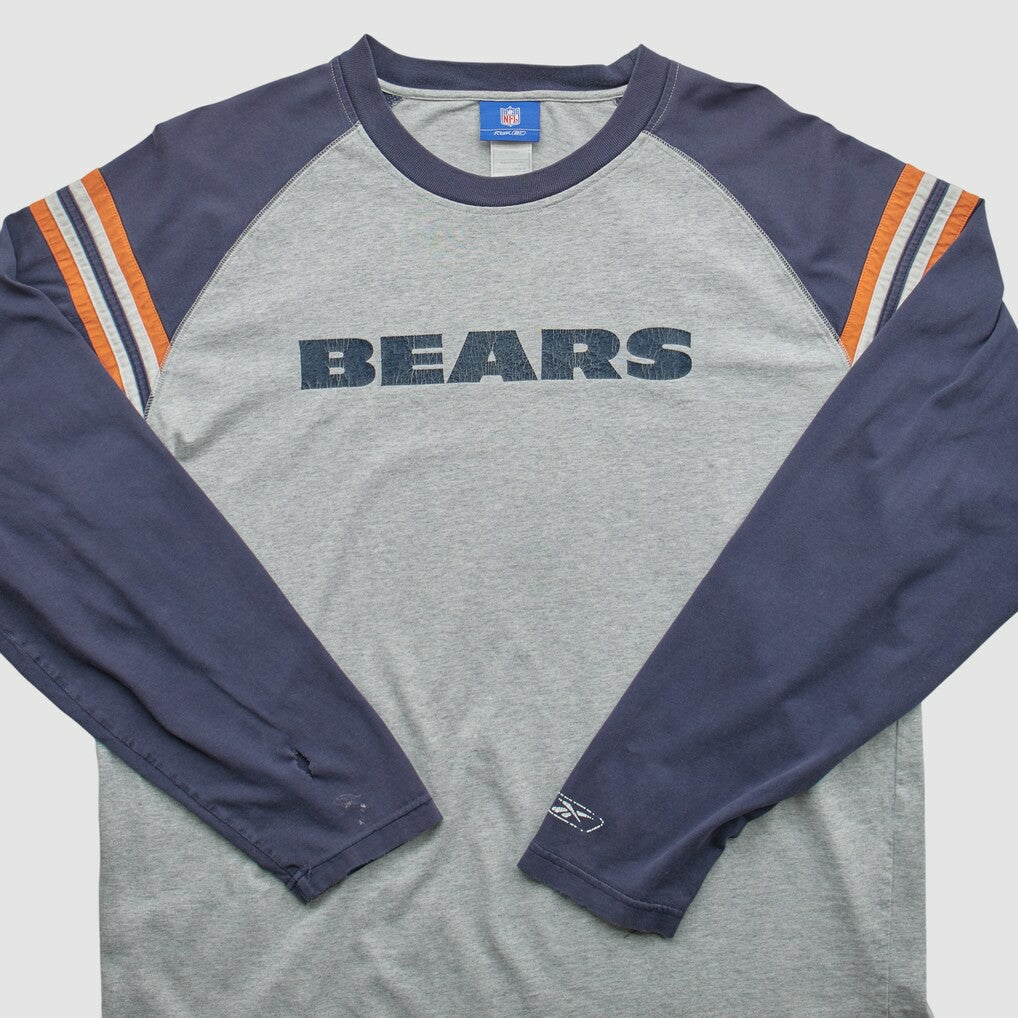 Chicago Bears NFL 2000s Long Sleeve T-shirt - Heather Gray Vintage outlet