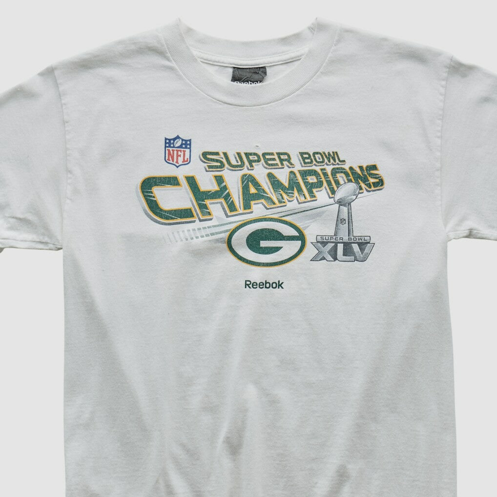 Green Bay Packers Reebok 2011 T-shirt - White Vintage on sale