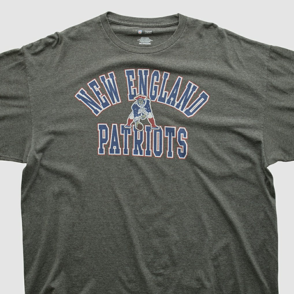New England Patriots NFL 2010s Long Sleeve T-shirt - Dark Heather Gray Vintage for sale