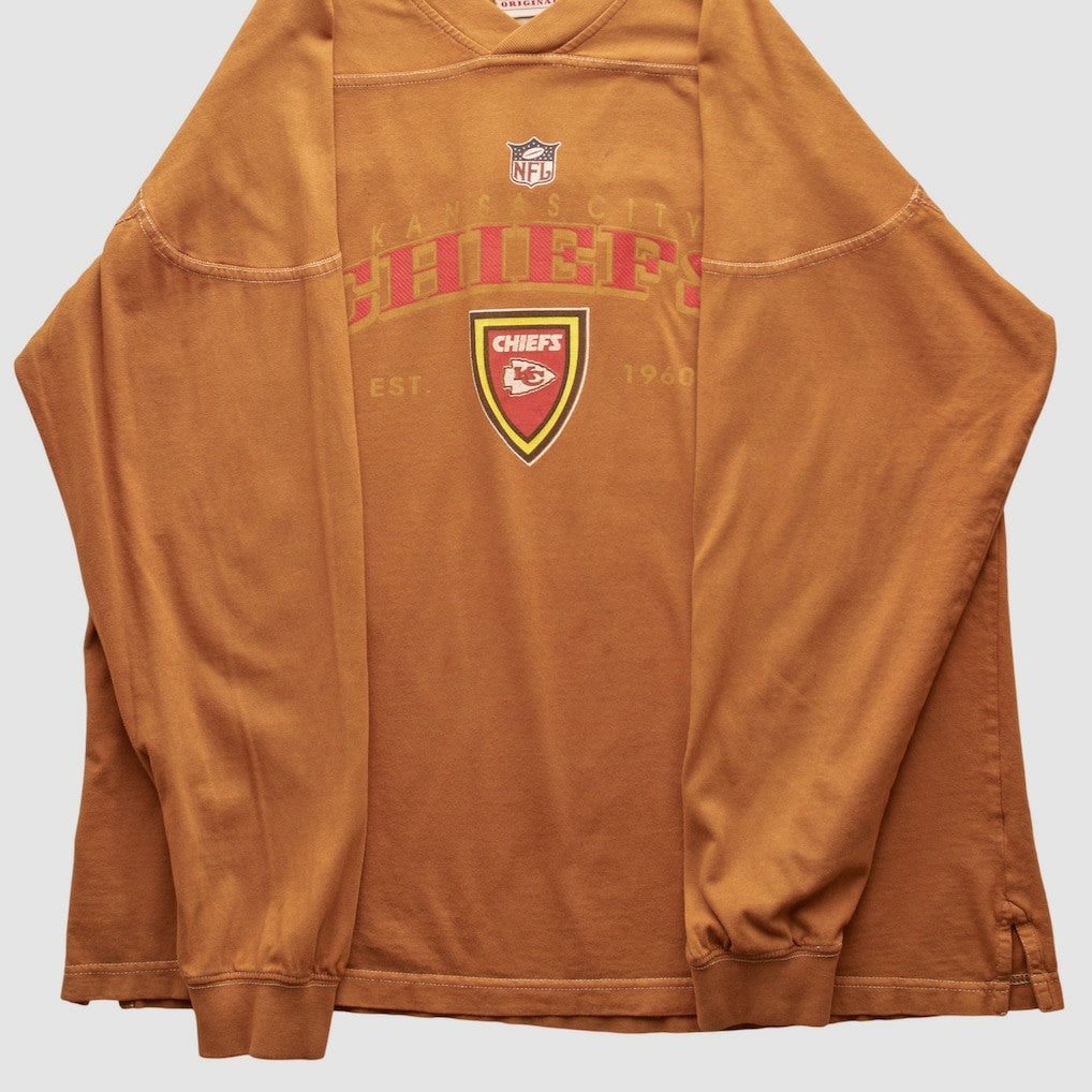 Kansas City Chiefs NFL 2000s Pullover Sweatshirt - Brown Vintage sale