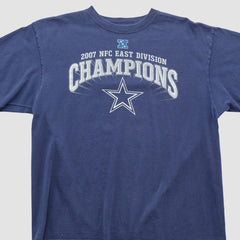 Dallas Cowboys Reebok 2007 T-shirt - Navy Vintage for sale