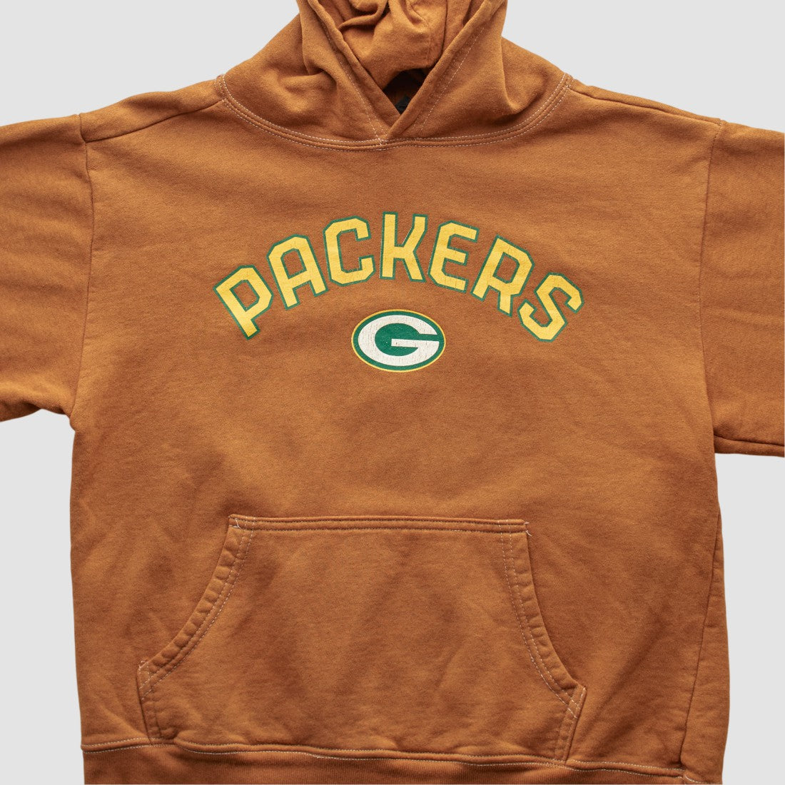 Green Bay Packers Reebok 2000s Hooded Pullover Sweatshirt - Brown Vintage discount